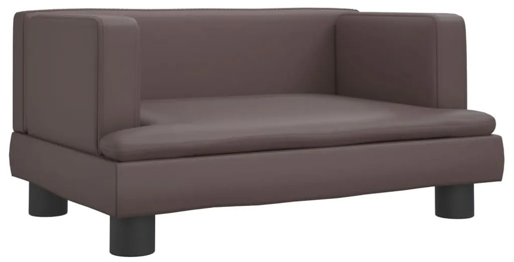 vidaXL Καναπές Παιδικός Καφέ 60 x 40 x 30 εκ. από Συνθετικό Δέρμα