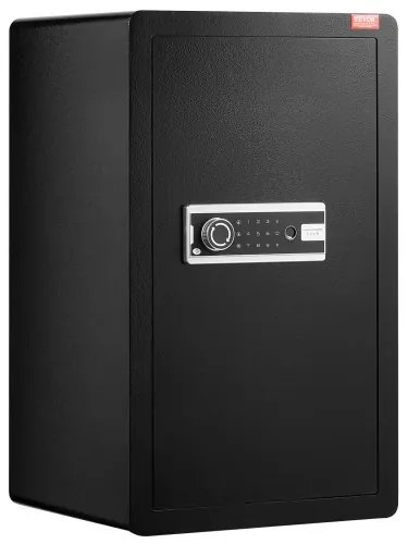 VEVOR Single Door 3.5 cu.ft Safe Box with Key Lock Password &amp; Fingerprint Black