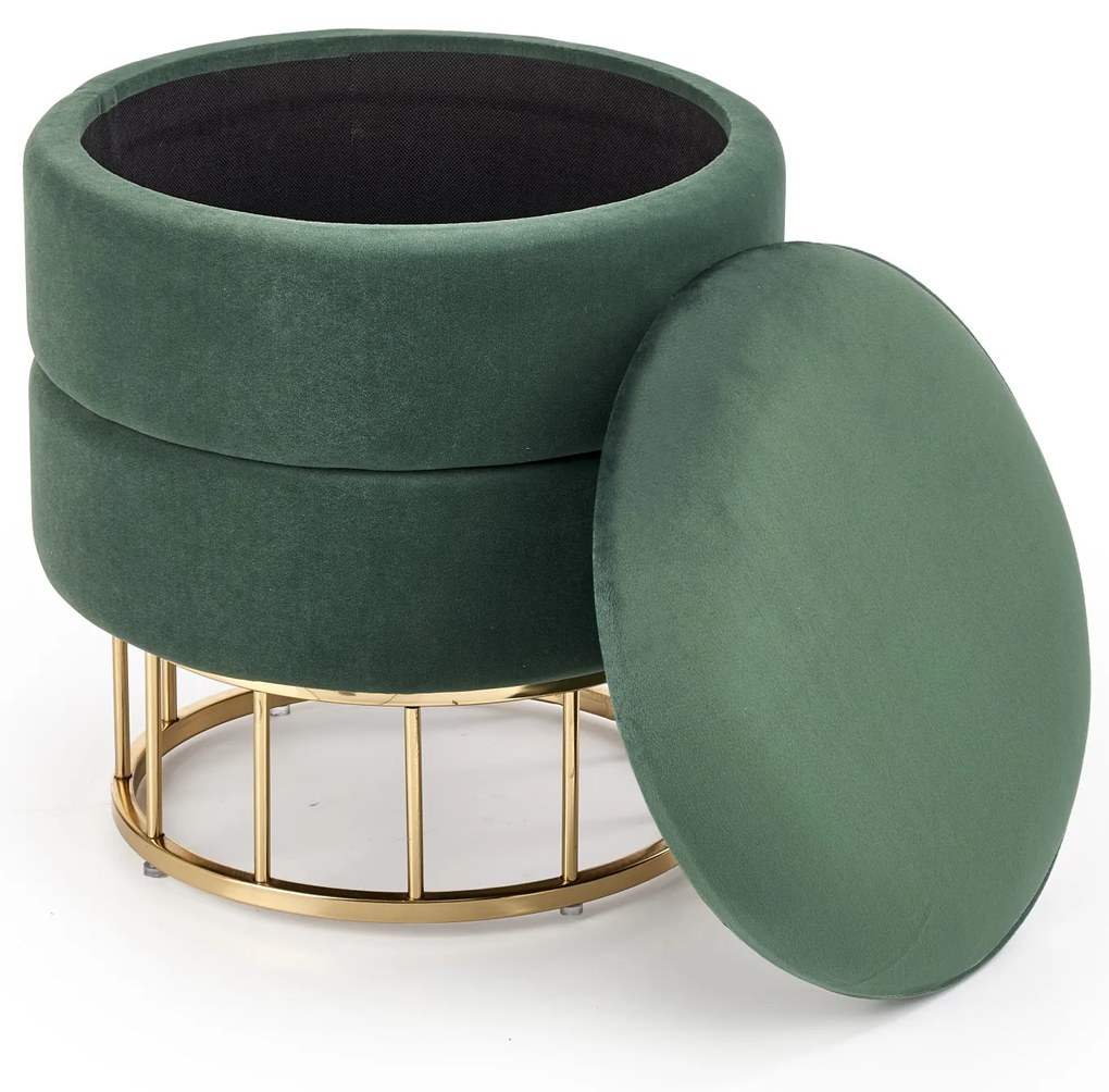 MINTY stool, color: dark green DIOMMI V-CH-MINTY-PUFA-C.ZIELONY