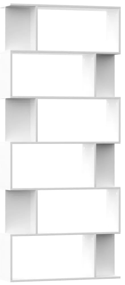 vidaXL Βιβλιοθήκη/Διαχωριστικό Χώρου Λευκό 80x24x192 εκ. Επεξ. Ξύλο