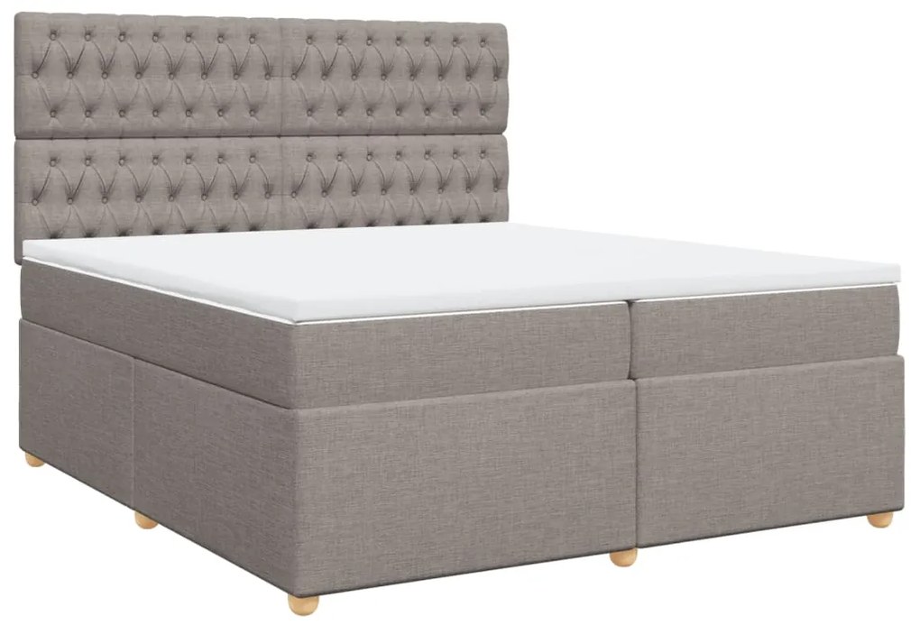 ΚΡΕΒΑΤΙ BOXSPRING ΜΕ ΣΤΡΩΜΑ TAUPE 200X200 ΕΚ. ΥΦΑΣΜΑΤΙΝΟ 3291398