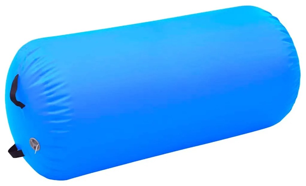 vidaXL Κύλινδρος Γυμναστικής Φουσκωτός Μπλε 120 x 75 εκ. PVC &amp; Τρόμπα