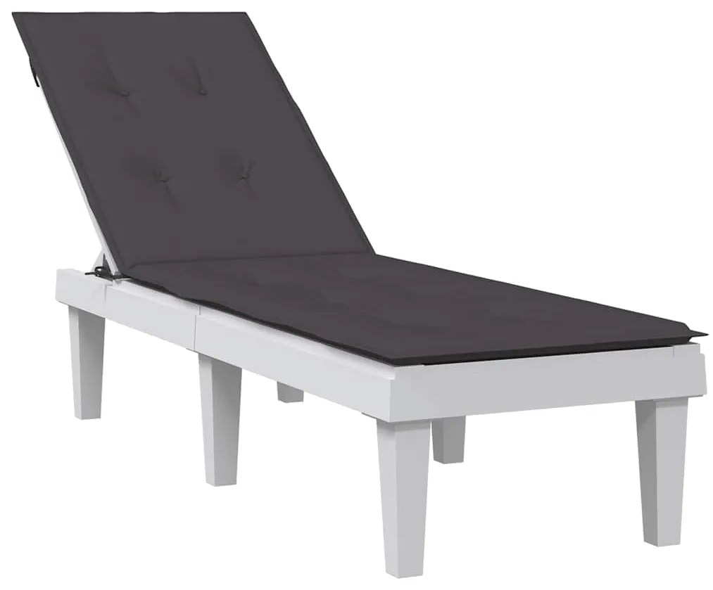 vidaXL Μαξιλάρι Σεζλόνγκ Ανθρακί (75+105) x 50 x 4 εκ. Υφασμάτινη