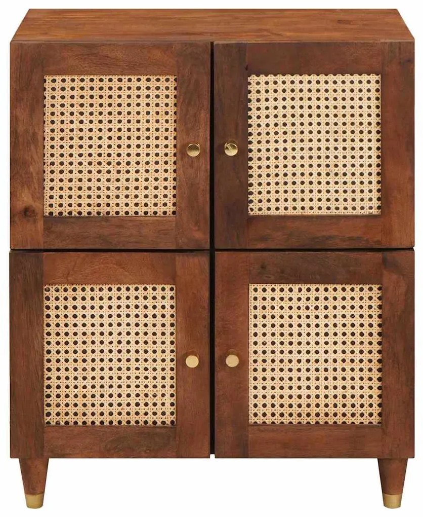 vidaXL Πλαϊνό γραφείο Καφέ 60 x 33.5 x 75 εκ.