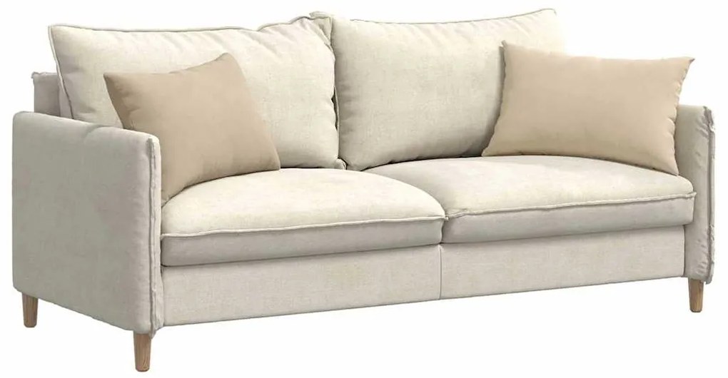 vidaXL Μαξιλάρι Καναπέ 2 pcs Κρεμ 60 x 40 cm ύφασμα