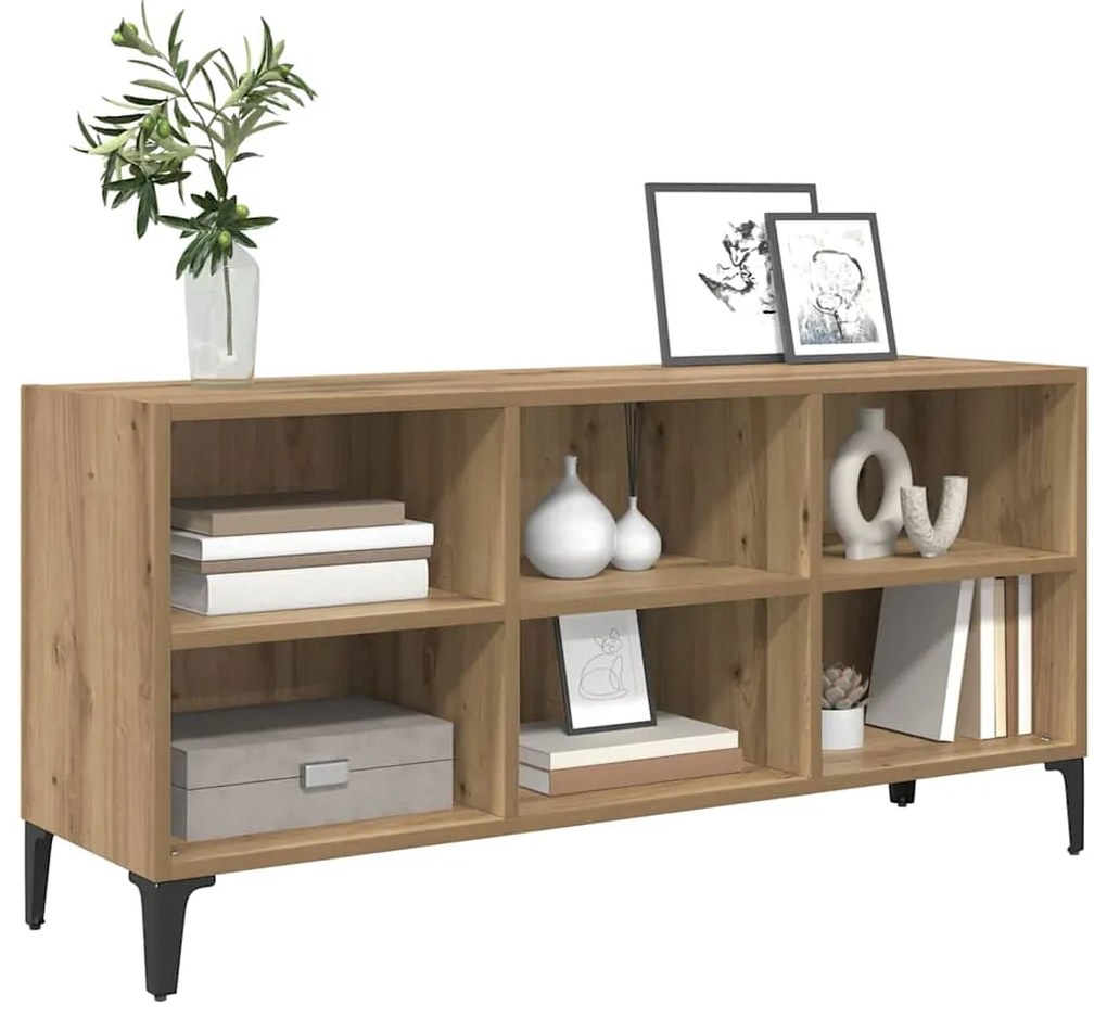 vidaXL Ντουλάπι TV Καφέ 69.5 x 30 x 50 εκ. Επεξεργασμένο ξύλο