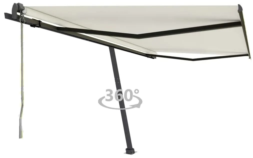 vidaXL Τέντα Αυτόματη Ανεξάρτητη Κρεμ 450x350 εκ.