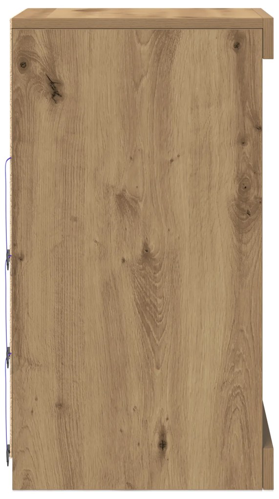 vidaXL Μπουφές με LED Φωτισμό Artisan Oak 41x37x67 εκ.