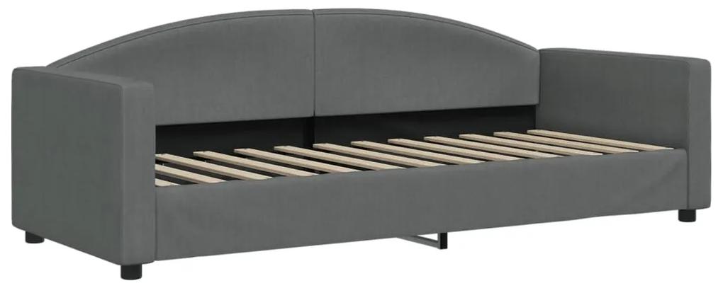 vidaXL Καναπές Κρεβάτι Σκούρο Γκρι 80 x 200 εκ. Υφασμάτινος