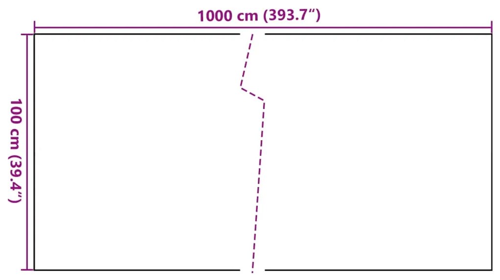 ΔΙΑΧΩΡΙΣΤΙΚΟ ΒΕΡΑΝΤΑΣ ΚΑΦΕ &amp; ΜΑΥΡΟ 1000X100 ΕΚ. ΣΥΝΘΕΤΙΚΟ ΡΑΤΑΝ 156264