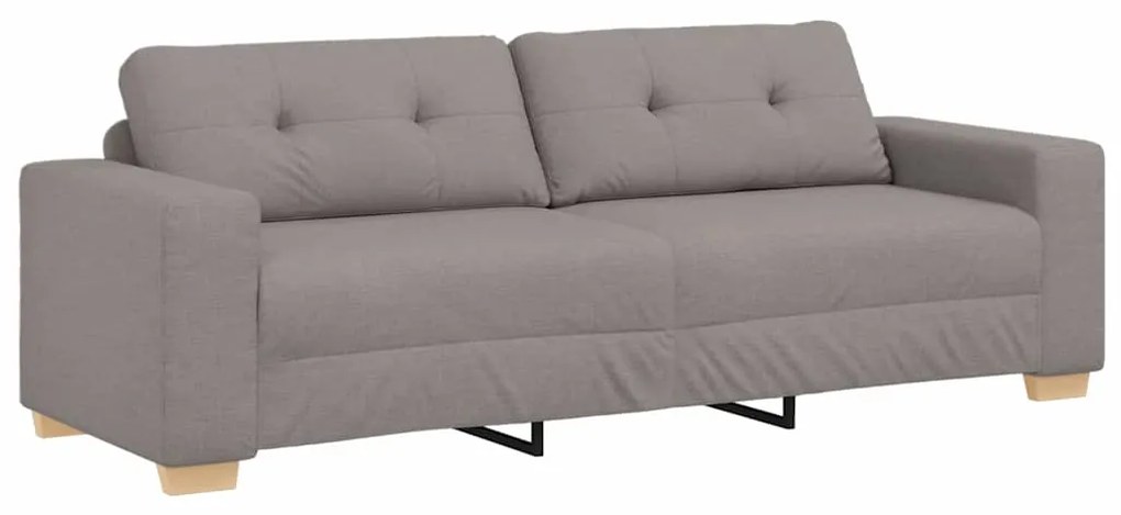 vidaXL Καναπές Taupe 221 x 78 x 80 εκ ύφασμα