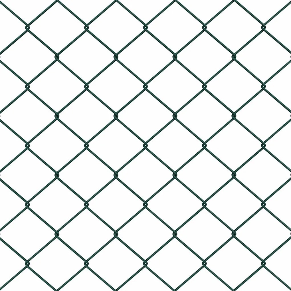vidaXL Συρματόπλεγμα περίφραξης Πράσινο 25 x 0.4 m Μέταλλο