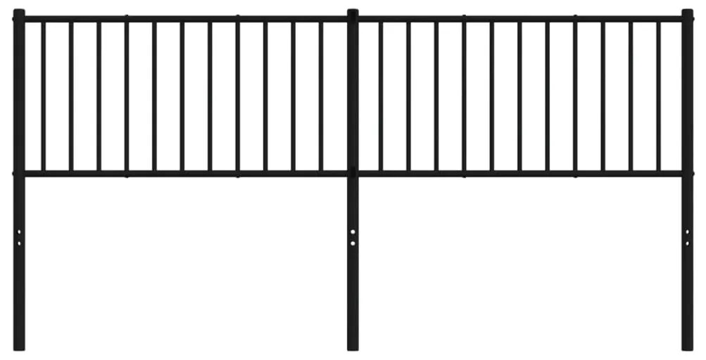 vidaXL Κεφαλάρι Μαύρο 180 εκ. Μεταλλικό