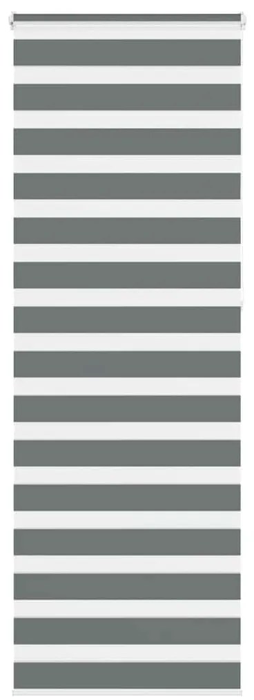 vidaXL Ζέβρα τυφλή Σκούρο Γκρι Πλάτος υφάσματος 75,9 εκ. Πολυεστέρας