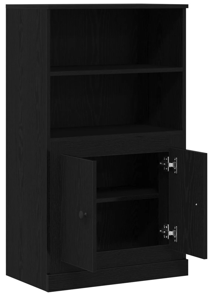 vidaXL Υψηλή ντουλάπα Μαύρη Δρυός 60x35.5x103.5 εκ. Επεξεργασμένο Ξύλο