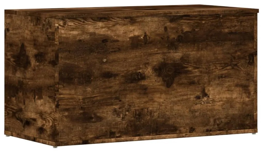 vidaXL Μπαούλο Αποθήκευσης Καπνιστή Δρυς 84x42x46 εκ. Επεξεργ. Ξύλο