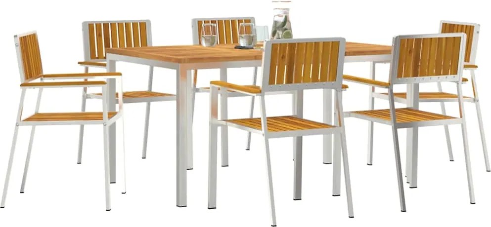 vidaXL Σετ Εξωτερικής Τραπέζης 7 pcs