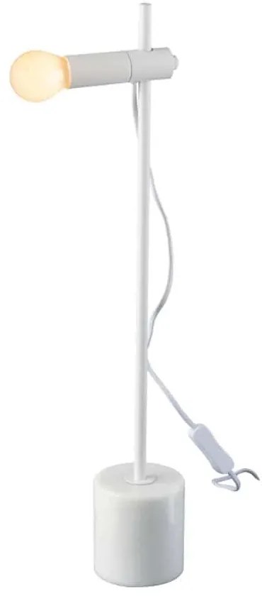 Επιτραπέζιο Φωτιστικό OD581T58W 1XE14 D9XH58CM Hera White Aca Decor Marble