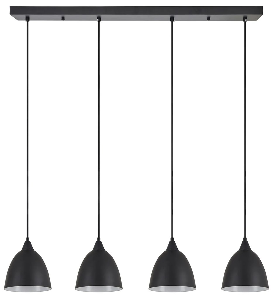 SE21-BL-B10-4BL-MS2 ADEPT PENDANT Black Metal Shade + HOMELIGHTING 77-9048