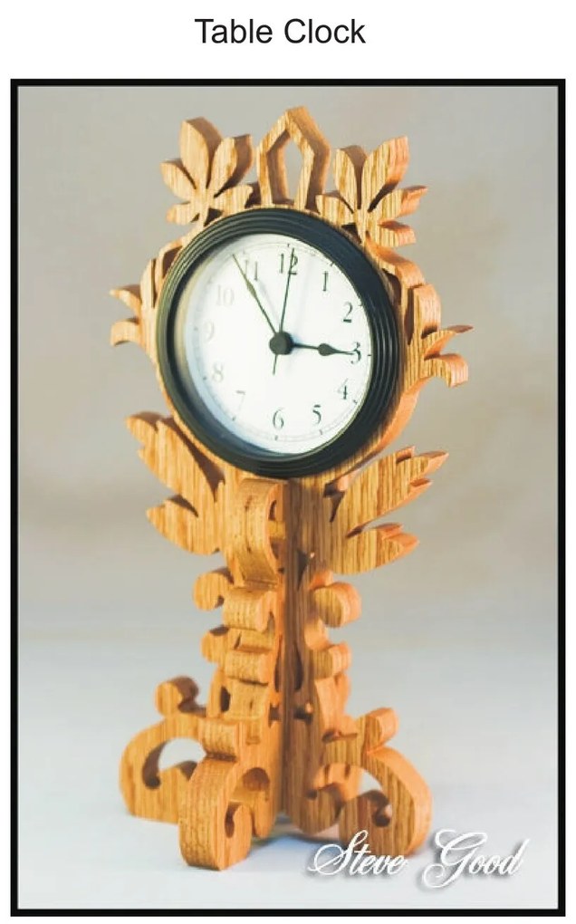 Intra απο ξύλο plywood 3mm-4mm πάχος - Επιτραπέζιο ρολόι Κύλιση Πριόνισε το μοτίβο αρχείο PDF Δίασταση 30x30 cm Intraeaxys-91jrj87m