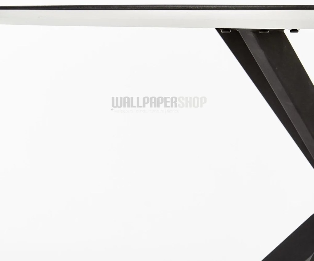 Simple Τραπέζι Ξύλο / Γυαλί / Μέταλλο 120x120x76