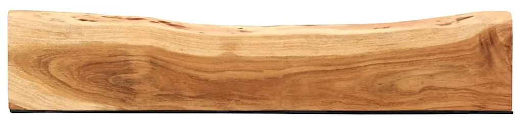 vidaXL Ράφια Τοίχου 2 τεμ. 100x20x3,5 εκ. από Μασίφ Ξύλο Ακακίας