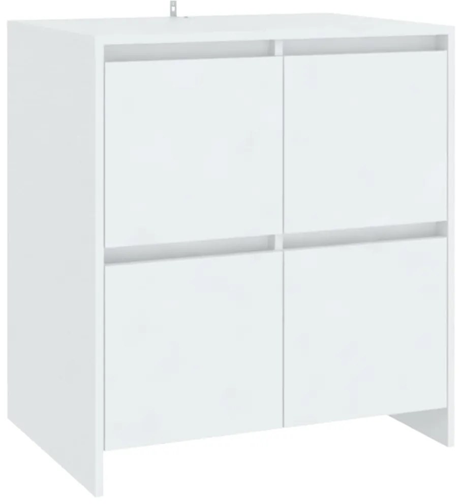 vidaXL Ντουλάπια 2 τεμ. Λευκά 70 x 41 x 75 εκ. από Επεξ. Ξύλο