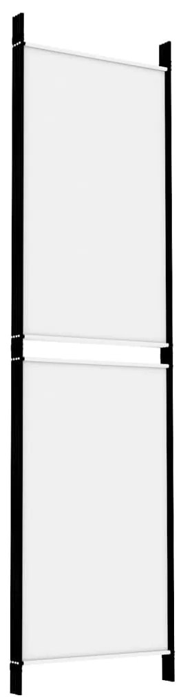 vidaXL Διαχωριστικό Δωματίου με 4 Πάνελ Λευκό 200x180 εκ. από Ύφασμα