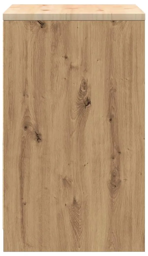 vidaXL ντουλάπι αποθήκευσης γκαράζ 60x51x85 εκ μασίφ ξύλο πεύκο