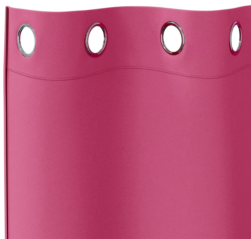 vidaXL Κουρτίνες 2 pcs Φωτεινό Ροζ 140 x 140 cm Πολυεστέρας