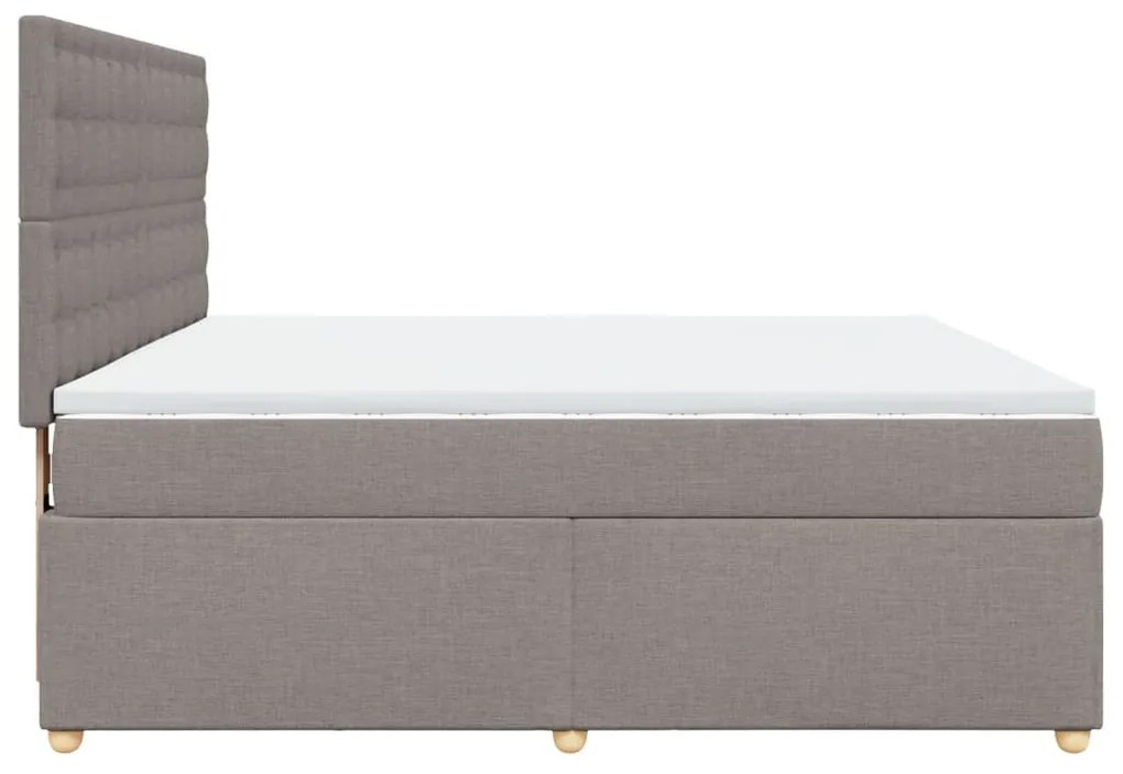 ΚΡΕΒΑΤΙ BOXSPRING ΜΕ ΣΤΡΩΜΑ TAUPE 180X200 ΕΚ. ΥΦΑΣΜΑΤΙΝΟ 3293677