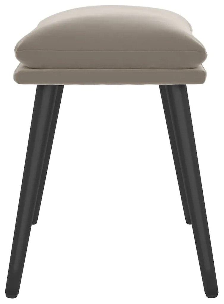 vidaXL Υποπόδιο Ανοιχτό Γκρι 45 x 29,5 x 39 εκ. Βελούδινο