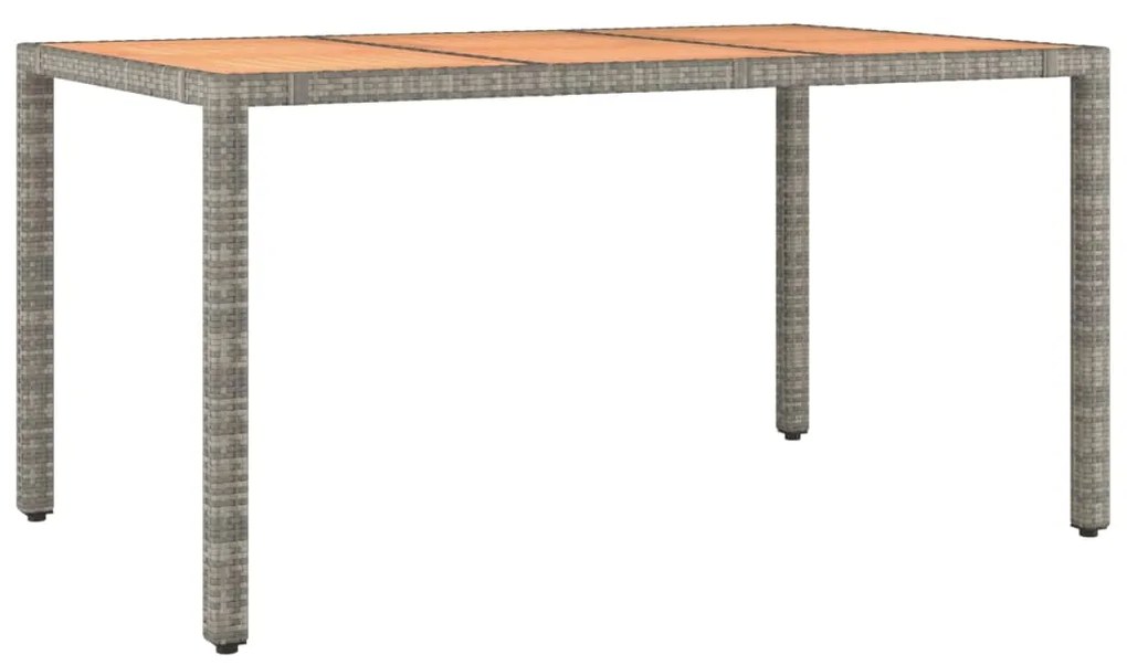 vidaXL Σετ Τραπεζαρίας Κήπου 7 τεμ. Γκρι Συνθ. Ρατάν με Μαξιλάρια