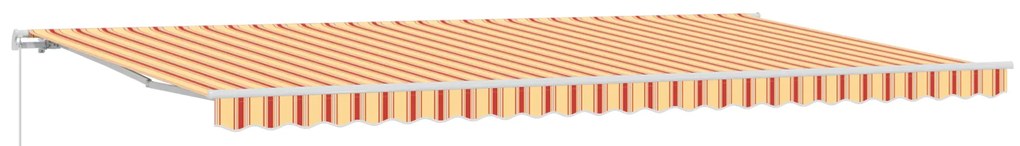 vidaXL Σκηνίτσα Αναδιπλούμενη Striped Κίτρινο, Πορτοκαλί. 600 x 350 εκ