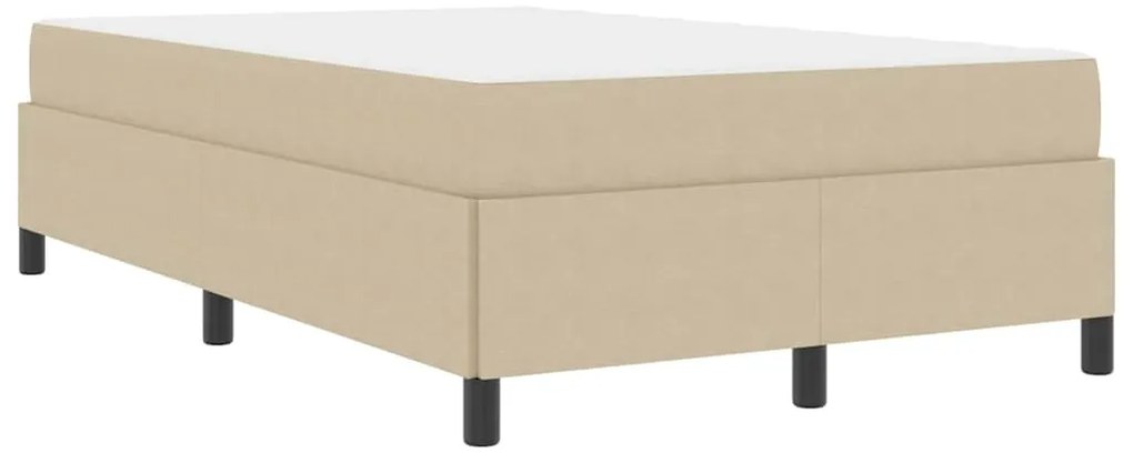 vidaXL Σκελετός Κρεβατιού Ανοιχτό Πράσινο Γκρι 120 x 190 cm ύφασμα