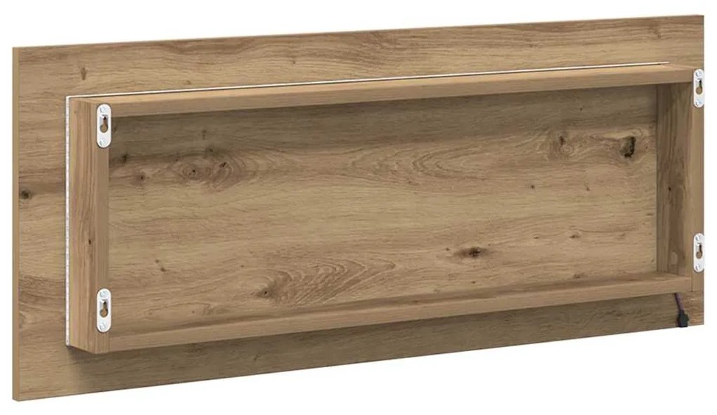vidaXL Καθρέφτης artisan δρυς 90 x 8.5 x 37 εκ Επεξεργασμένο ξύλο