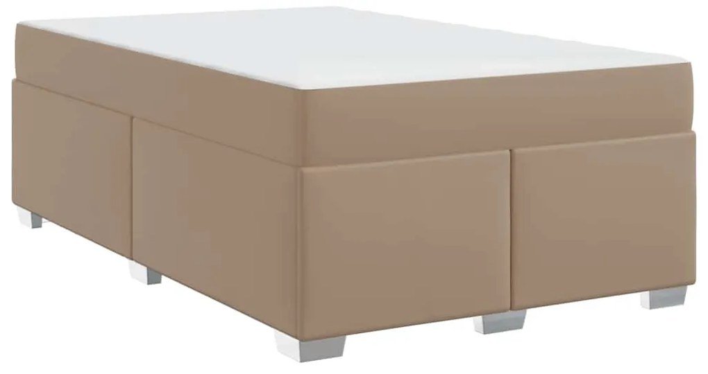 vidaXL Σκελετός Κρεβατιού Άλλο Καπουτσίνο 140 x 200 cm Τεχνητό δέρμα