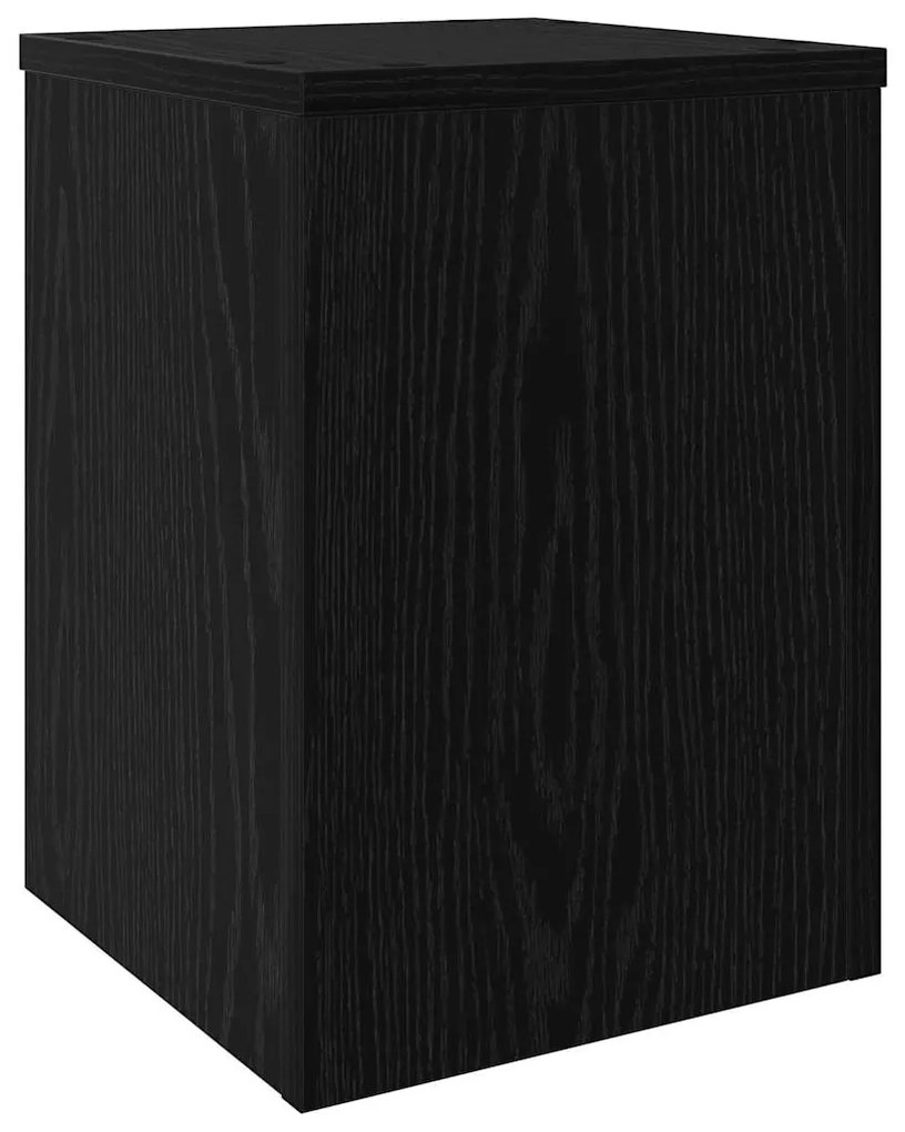 vidaXL Βάση φυτών 2 pcs Μαύρη δρυς 25 x 25 x 35 cm Επεξεργασμένο ξύλο