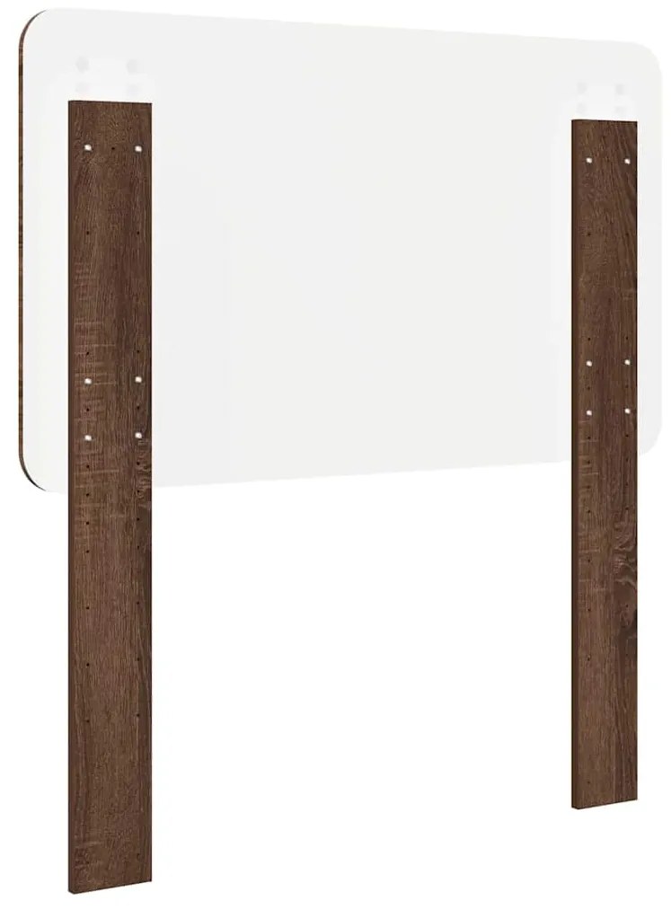 vidaXL Κεφαλάρι με κεφαλάρι Καφέ δρυς 90 cm Επεξεργασμένο ξύλο