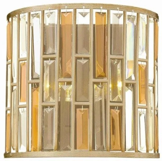 Απλίκα Φωτιστικό Τοίχου 2xE14  Κρύσταλλο Κ9  Gemma Elstead Lighting-HK-GEMMA2-A-SL-Ασημί HK-GEMMA2-A-SL