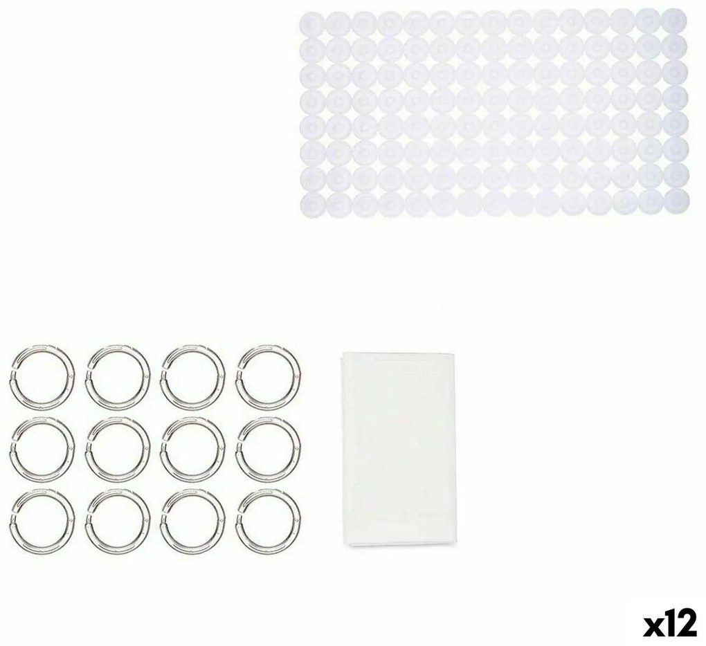 Σετ Μπάνιου Berilo CN-B6032A-WHITE Λευκό PVC πολυαιθυλένιο EVA (12 Μονάδες)