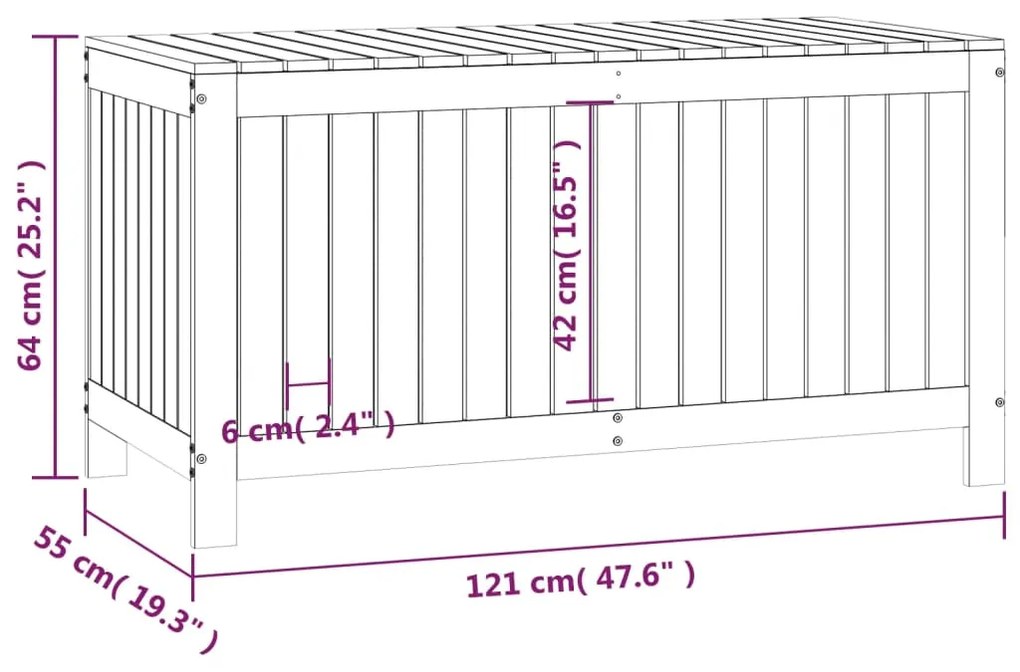 ΚΟΥΤΙ ΑΠΟΘΗΚΕΥΣΗΣ ΚΑΦΕ ΜΕΛΙ 121X55X64 ΕΚ. ΜΑΣΙΦ ΞΥΛΟ ΠΕΥΚΟΥ 823846