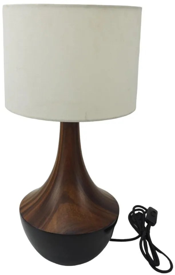 Λαμπατέρ Επιτραπέζιο 51cm LT3303/BLACK-WALNUT - Oriana Ferelli®