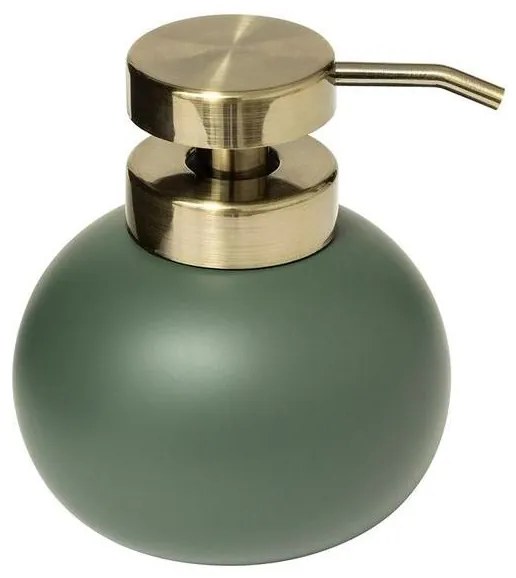 5Five Αντλία Σαπουνιού - Dispenser Κεραμικό Ficus 350ml 10.1x10.1x12.2cm Πράσινο 365800192