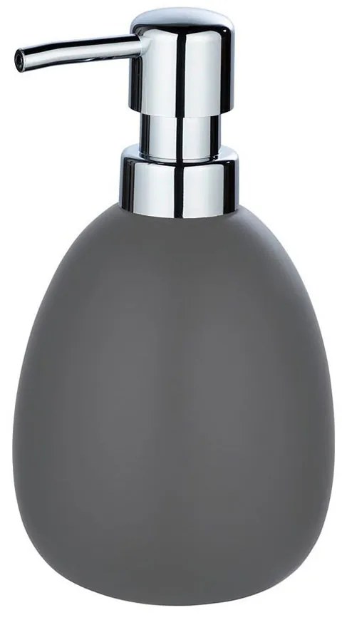 Δοχείο Κρεμοσάπουνου 390ml (Φ9x16) Wenko Polaris Matt Grey 24017100