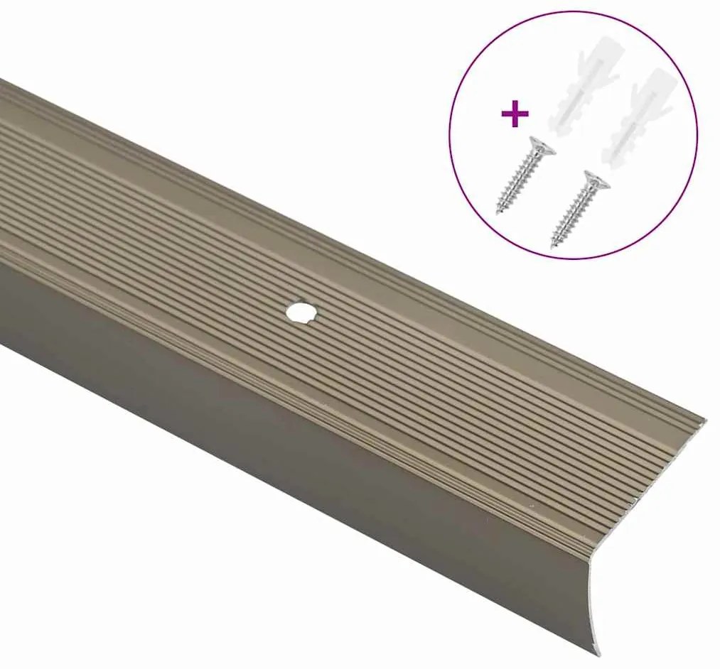 vidaXL Προστατευτικά ακμών σκάλας 30 pcs Μπρονζέ 67 cm Αλουμίνιο