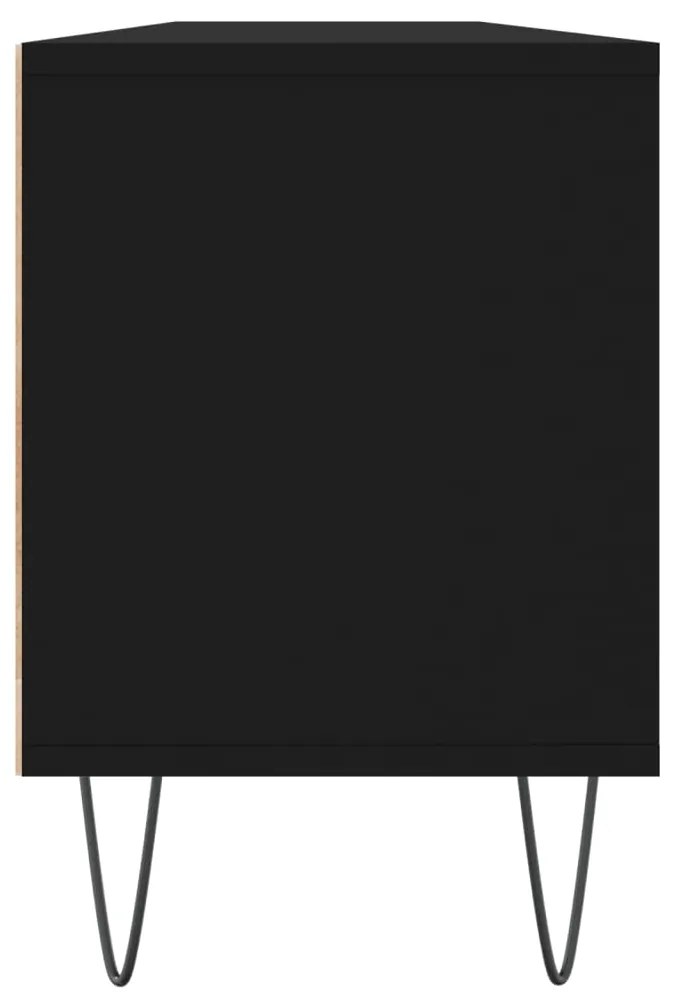 vidaXL Έπιπλο Τηλεόρασης Μαύρο 150x30x44,5 εκ. Επεξεργασμένο Ξύλο