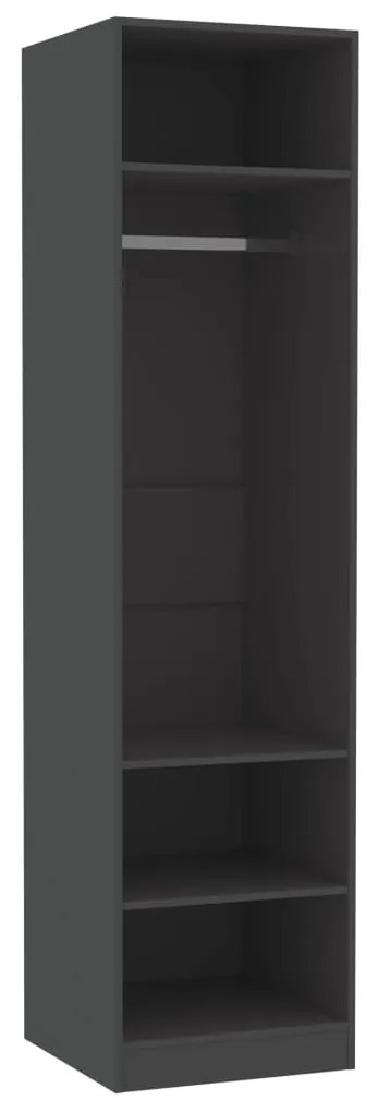 vidaXL Ντουλάπα Γκρι 50 x 50 x 200 εκ. από Μοριοσανίδα