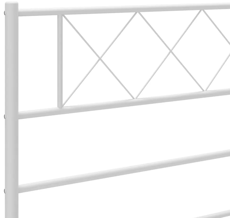 vidaXL Κεφαλάρι Λευκό 200 εκ. Μεταλλικό