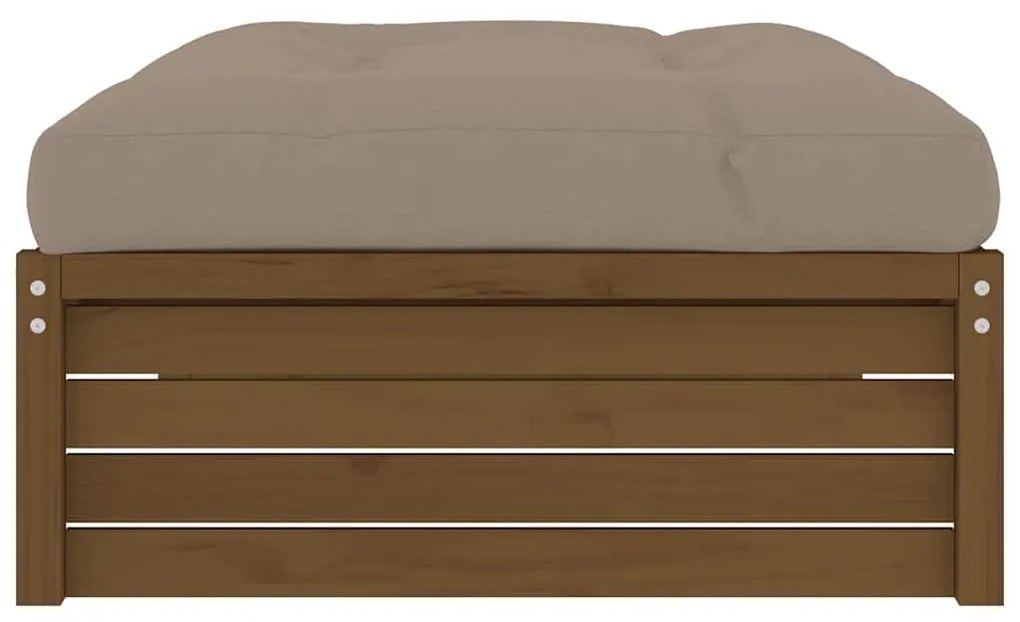 vidaXL Υποπόδιο Κήπου Μελί 120 x 80 εκ. από Μασίφ Ξύλο Πεύκου